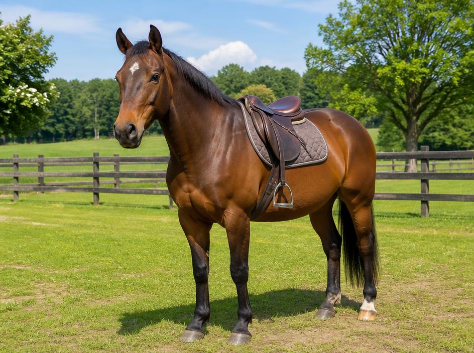 Horse ready for riding